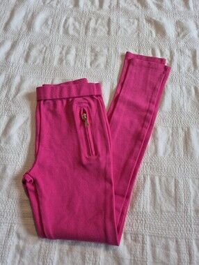 Kate Spade girls size 10 years or 140 hot pink ponte pants, EUC